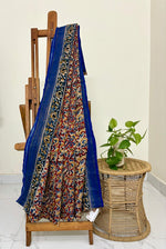 Sindhoora- Handwoven Mangalagiri Silk-Cotton Saree with Nizam Border & Kalamkari Hand Block Print (Copy) (Copy) (Copy) (Copy)