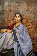 Udipi & Khun - Upcycled Patchwork Saree- Blue