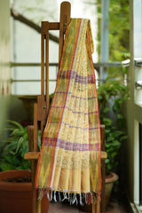 Dobara - Yellow - Preloved Cotton Saree