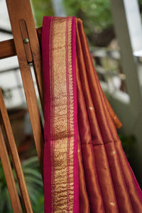 Dobara - Brown - Preloved Kanchi Silk