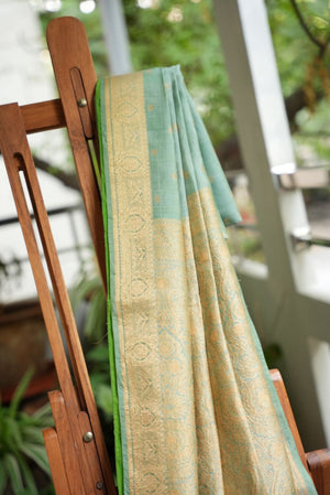 Dobara - Hari Bhari - Preloved Benarsi Silk Cotton Saree