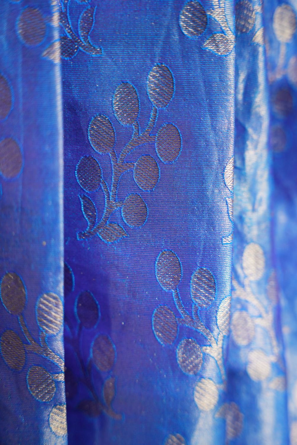 SAMUDRIKA PATTU SAREE (NAVY BLUE), 6.3 m (with blouse piece)