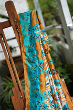 Dobara - Multi - Preloved Silk Blend Saree