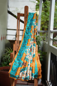 Dobara - Multi - Preloved Silk Blend Saree