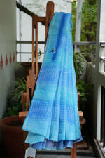 Dobara - Blue - Preloved Cotton Saree