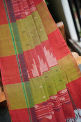 Dobara - Light Green - Preloved South Cotton Saree