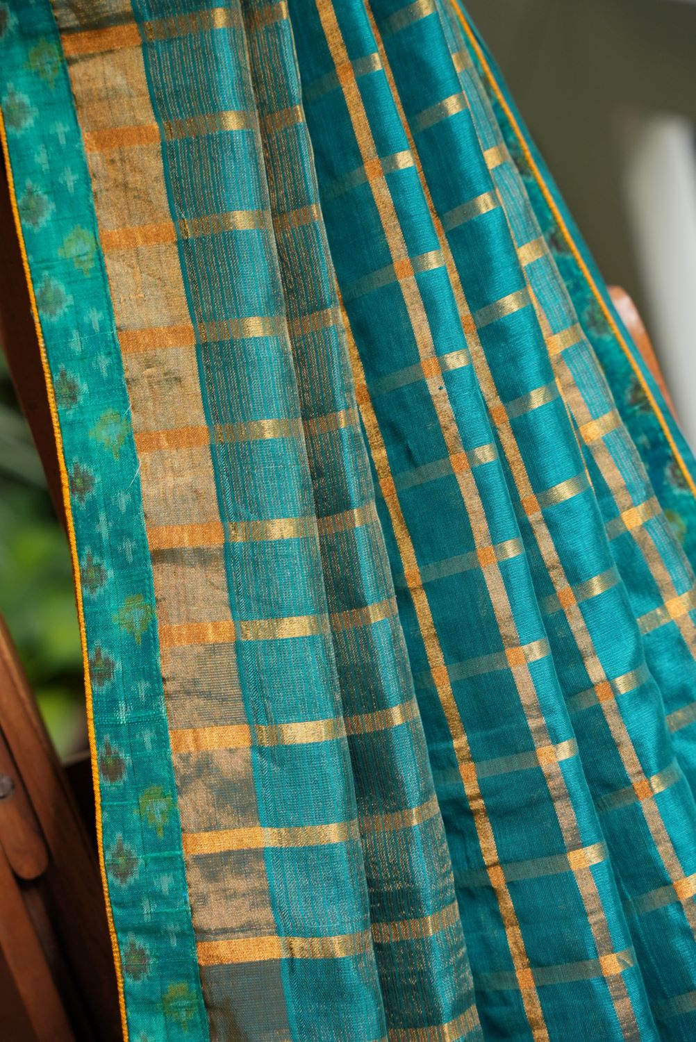 Dobara - Emerald Ikkat - Preloved Uppada Pattu Saree
