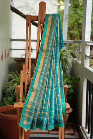 Dobara - Emerald Ikkat - Preloved Uppada Pattu Saree