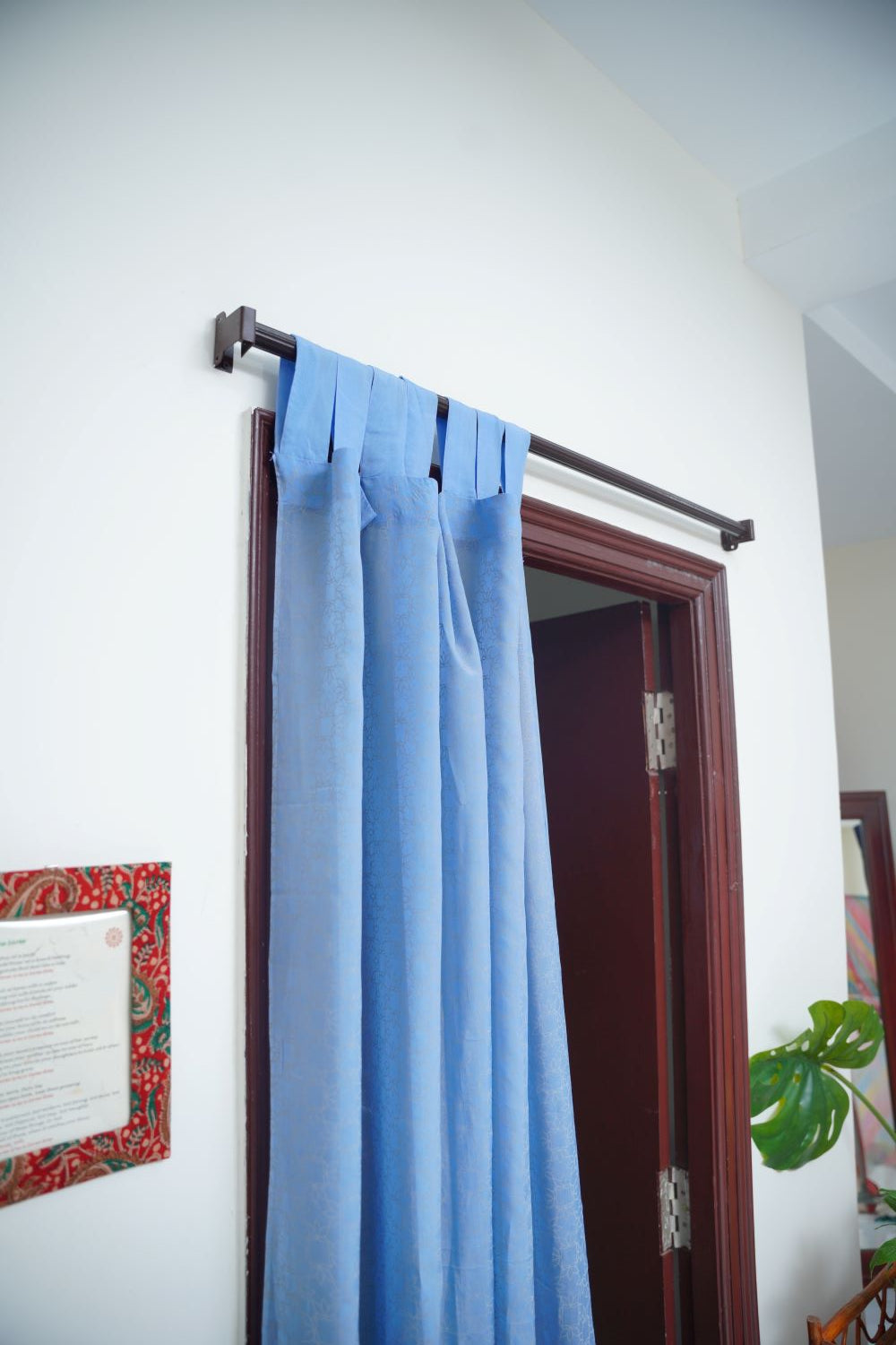 Antara -Organza Door Curtain - Blue