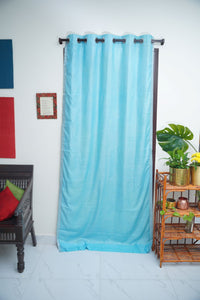 Antara - Bhagalpur Door Curtain - Sky Blue