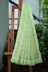 Dobara - Green - Preloved Kota Cotton Saree