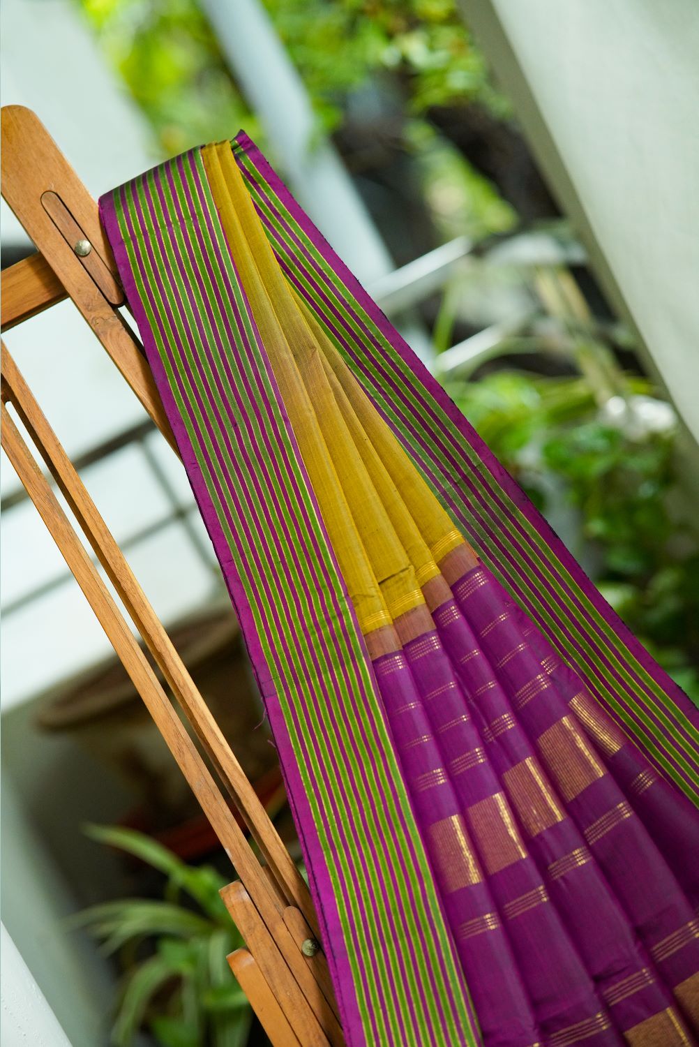 Dobara - Mehandi Green - Preloved Kanchi Silk Saree