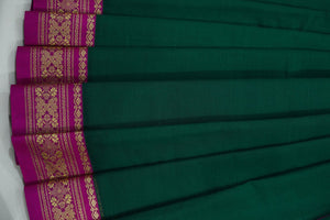 Narayanpet Cotton Saree - Green