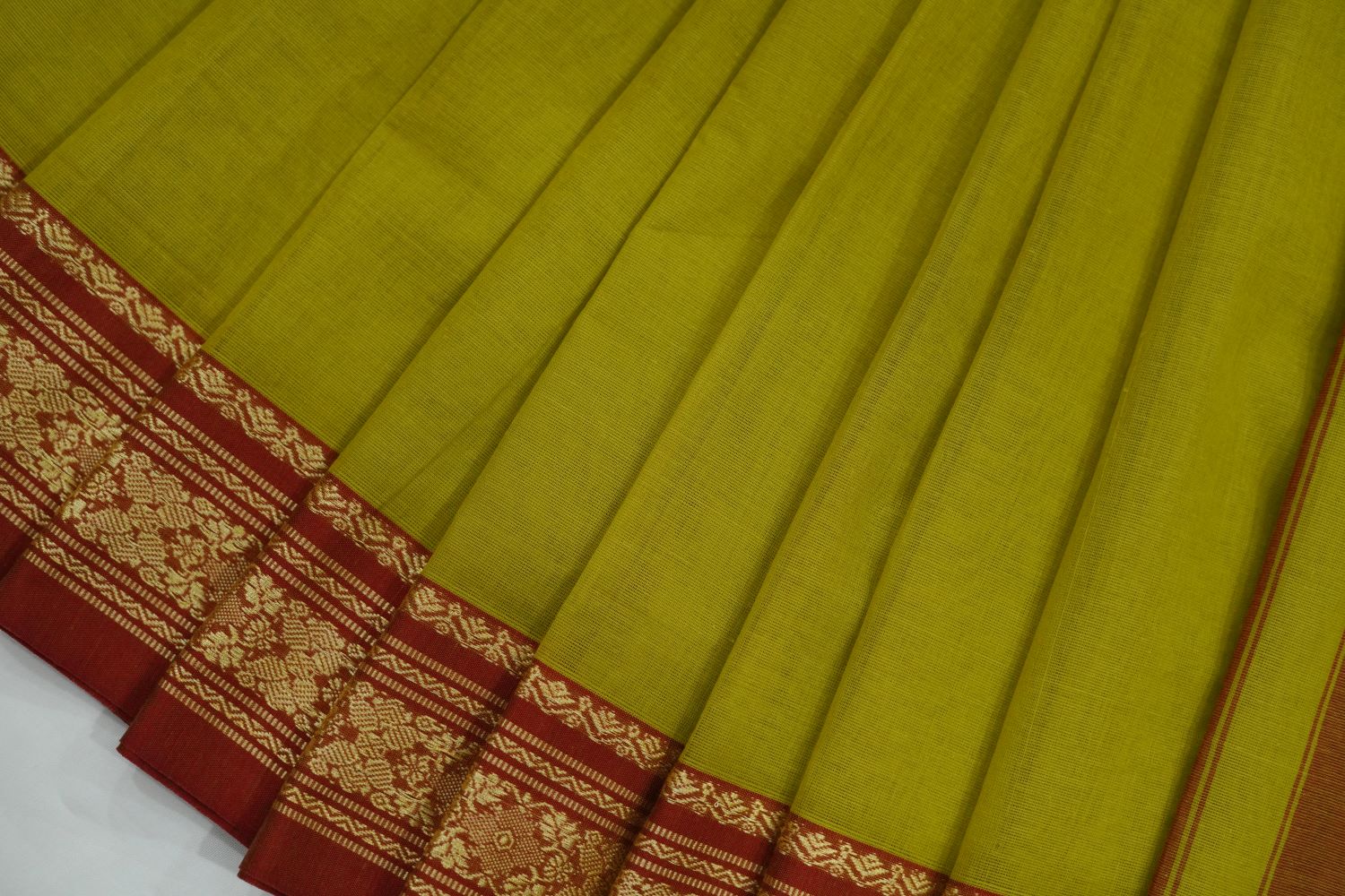 Narayanpet Cotton Saree - Khaki