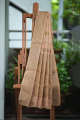 Dobara - Beige - Preloved Jute Cotton Saree