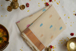 Venkatagiri Cotton with Butis - Cream