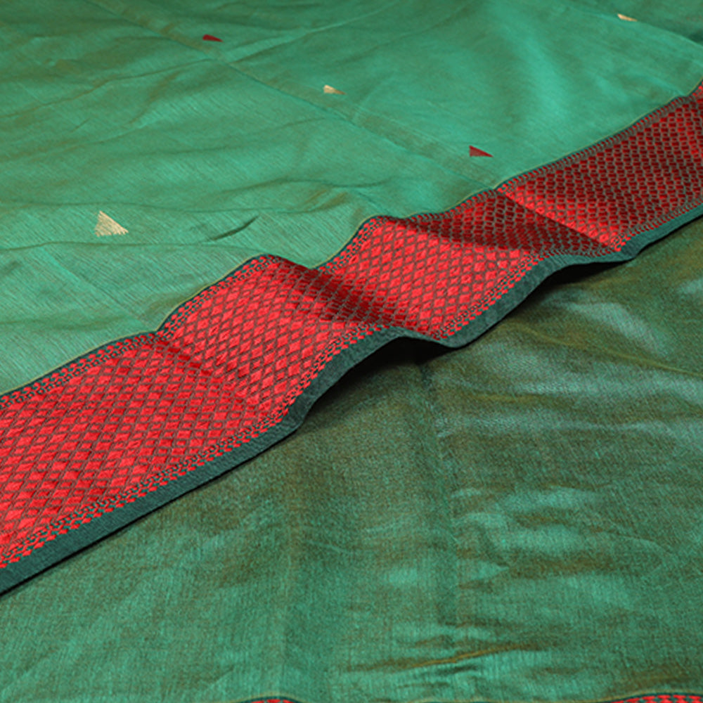 Six Yards Plus | Maheshwari Saree | Satin Thread Border Saree