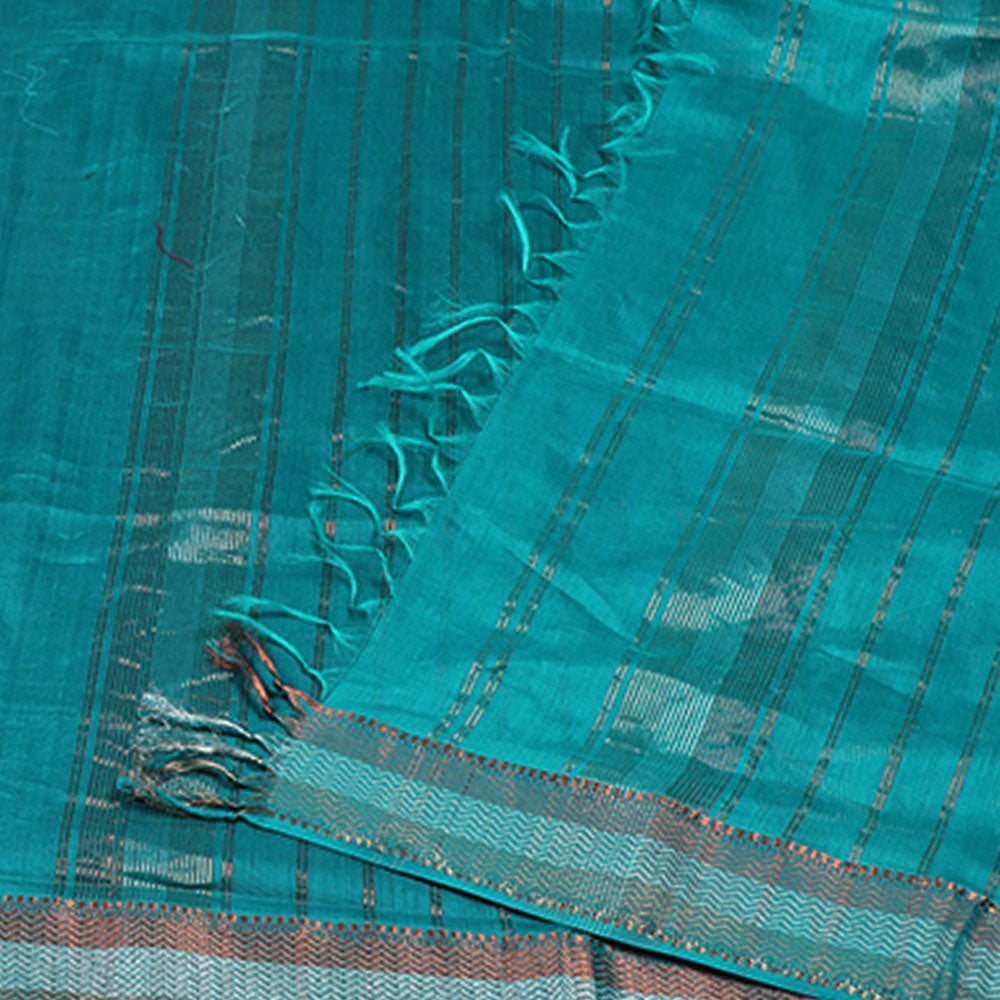 Six Yards Plus | Maheshwari Saree | Trimetal Saree
