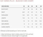 Six Yards Plus | Cotton Ikkat Blouse | Kalamkari Sleeves