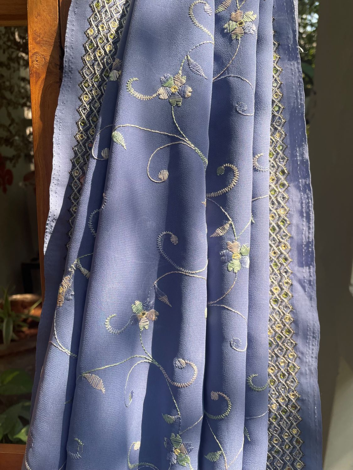 Dobara- Chhaya- Preloved Embroidered Georgette Saree