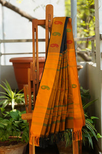 Dobara- Black - Preloved Blended Silk Saree