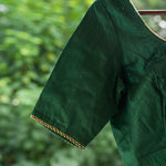 Raw Silk Blouse - Green