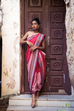 Kunbi Saree | Red Multichecks