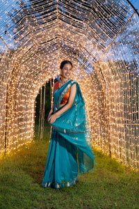Six Yards Plus | Maheshwari Saree | Trimetal Saree