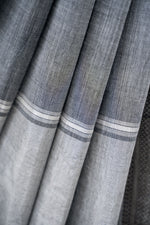 Mangalagiri Cotton Silver Nizam Border Saree - Grey