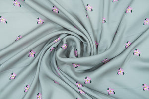 Fabric - Modal Satin - Sadhaphuli - Grey