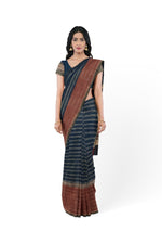 Dobara- Maati- Preloved Kanchi Pure Silk Saree with Ajrakh Printing
