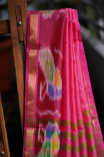 Mangalagiri Ikkat Border | Pink