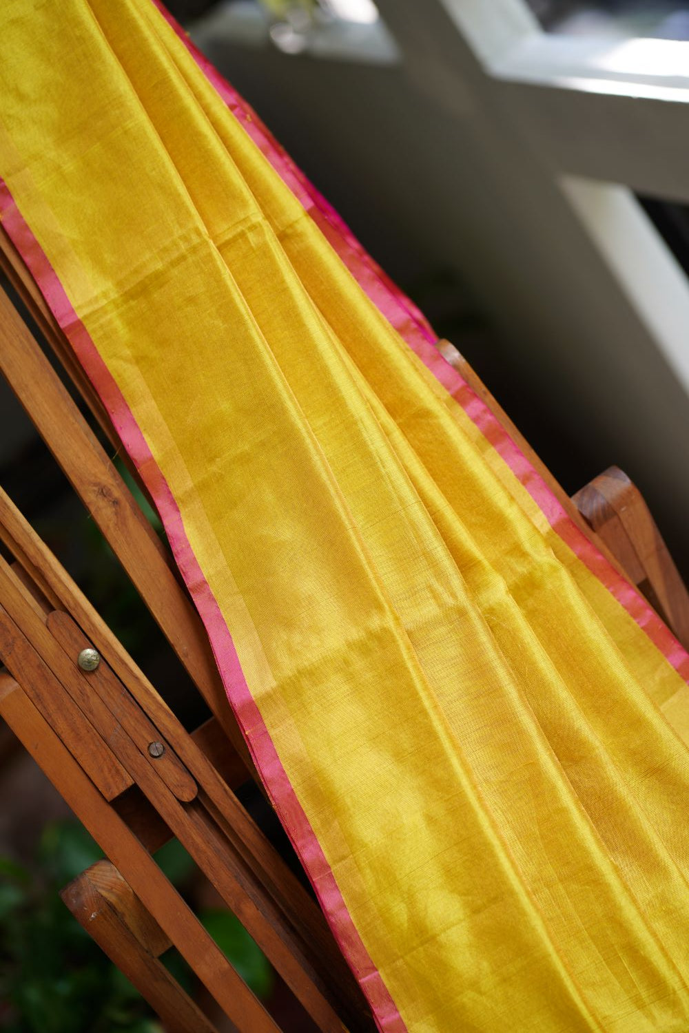 Tissue Silk Uppada | Yellow