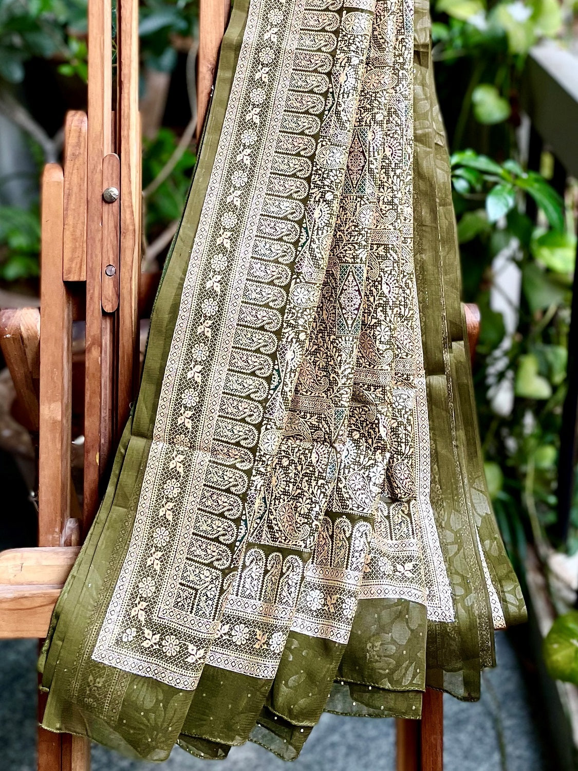 Dobara- Chamkile Din- Preloved Printed Art Silk Saree